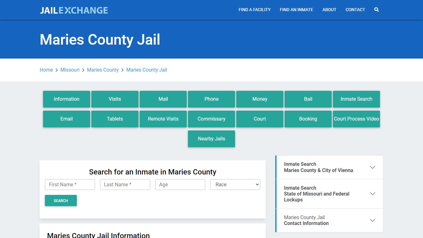 Maries County Jail Roster Lookup, MO, Inmate Search